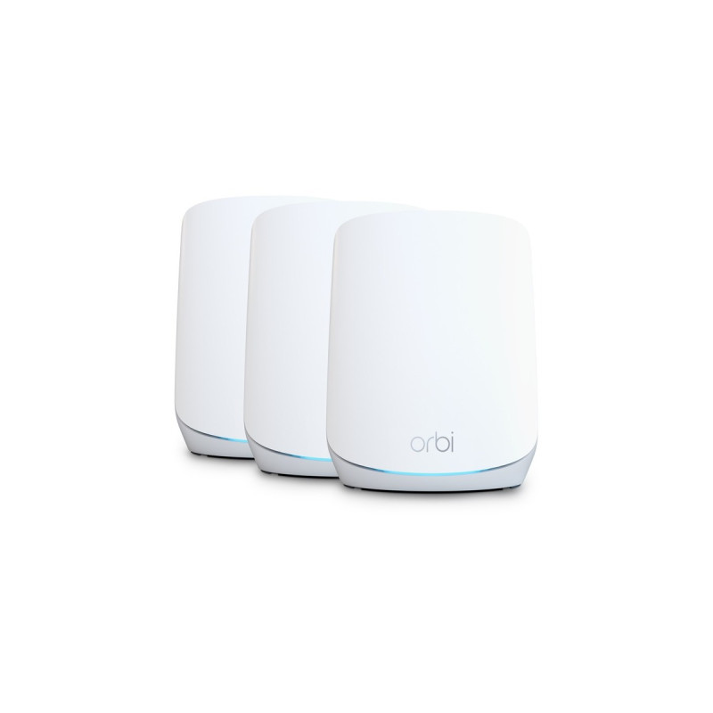 Netgear Orbi WiFi6 Tri-Band Mesh System 3er Set, Mesh Router(weiß)