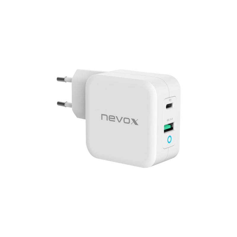 Nevox 65W USB - C Power Delivery (PD) + Q3.0, Ladegerät(weiß)