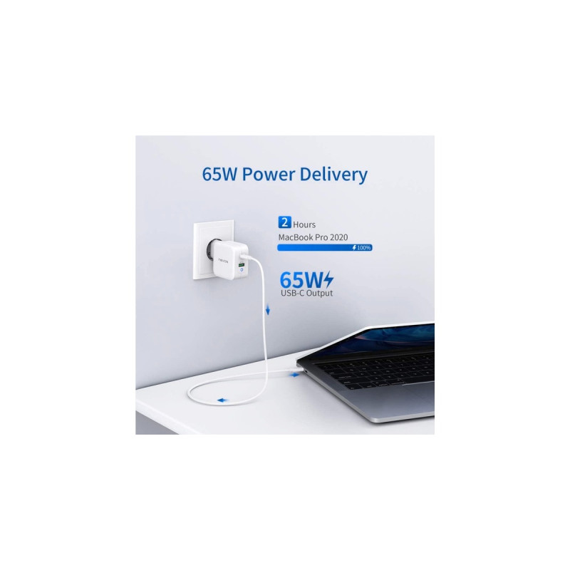 Nevox 65W USB - C Power Delivery (PD) + Q3.0, Ladegerät(weiß)