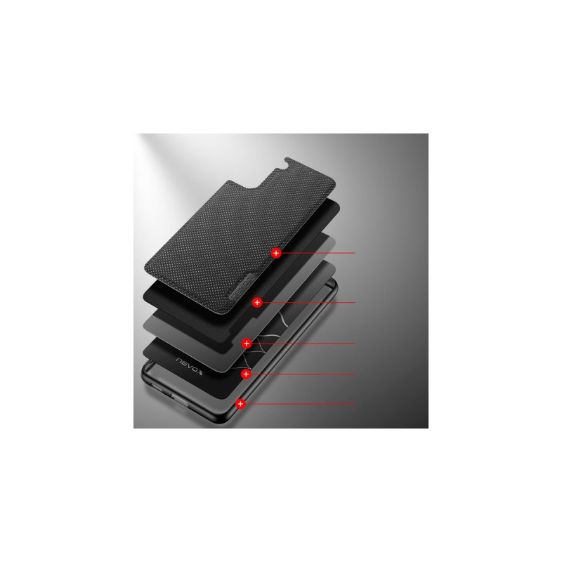 Nevox StyleShell NYLO, Handyhülle(schwarz, Samsung Galaxy S23 FE)