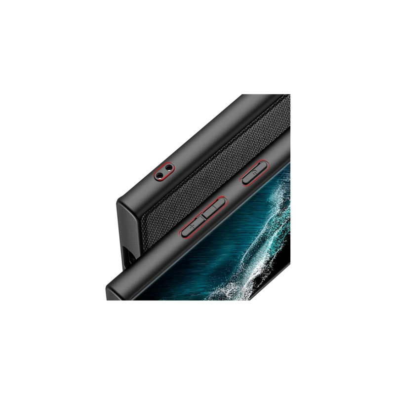 Nevox StyleShell NYLO, Handyhülle(schwarz, Samsung Galaxy S23 Ultra)