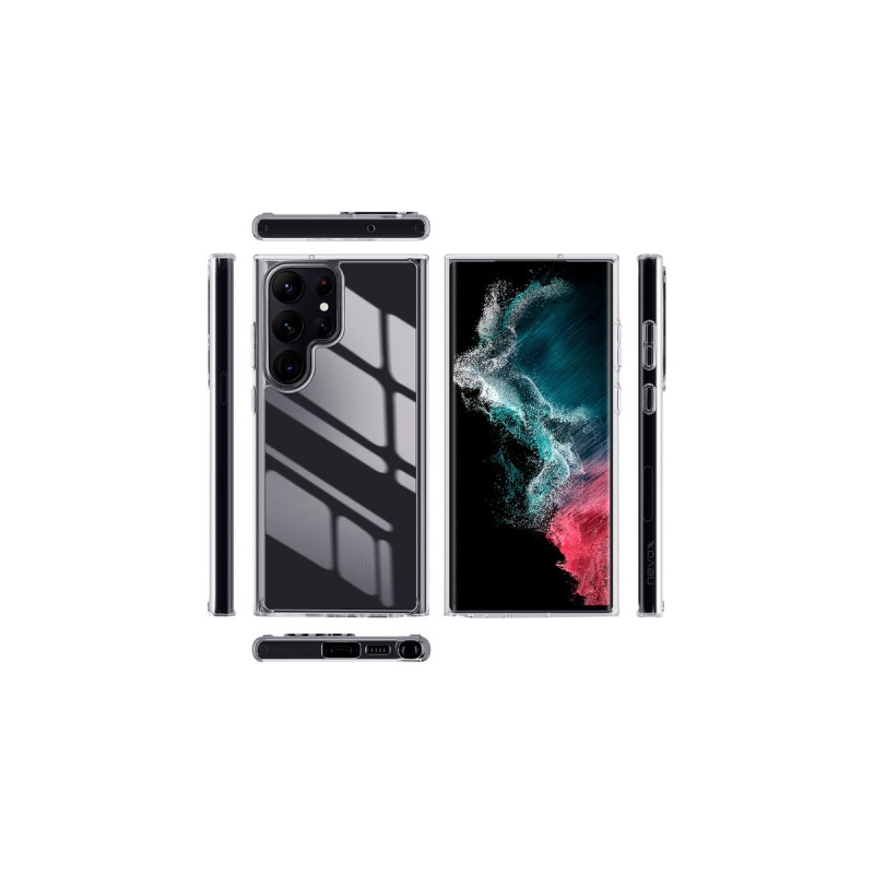 Nevox StyleShell SHOCKFlex, Handyhülle(transparent, Samsung Galaxy S23 Ultra)