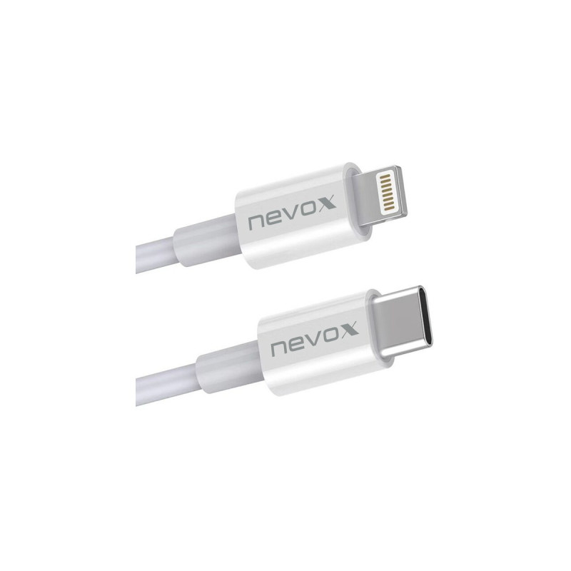 Lightning Stecker(weiß, 1 Meter, PD, gesleevt)