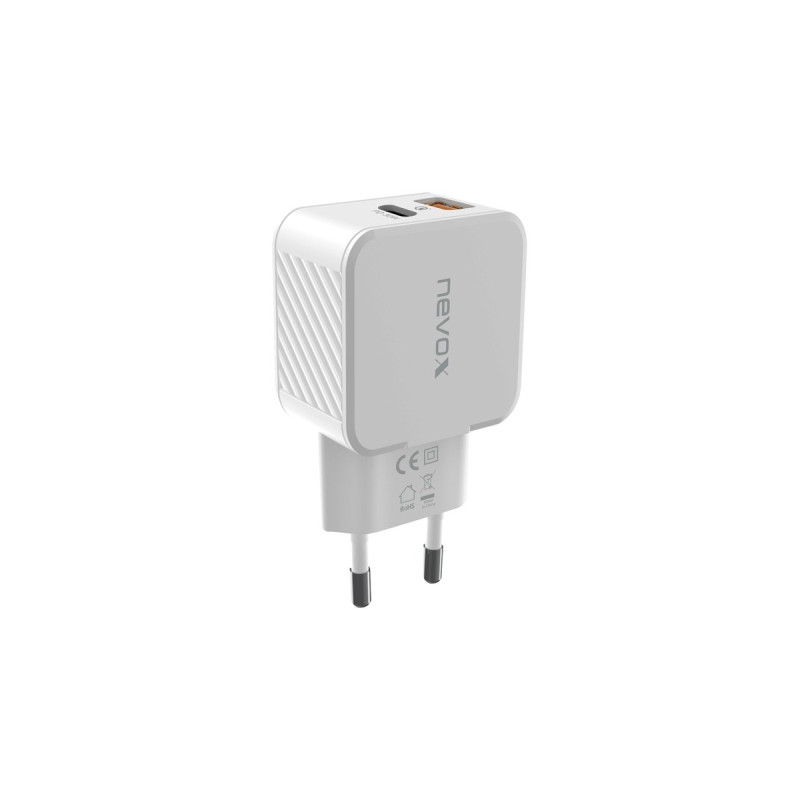 Nevox USB PD TYPE C + QC3.0 / PPS, Ladegerät(weiß, 30 Watt)
