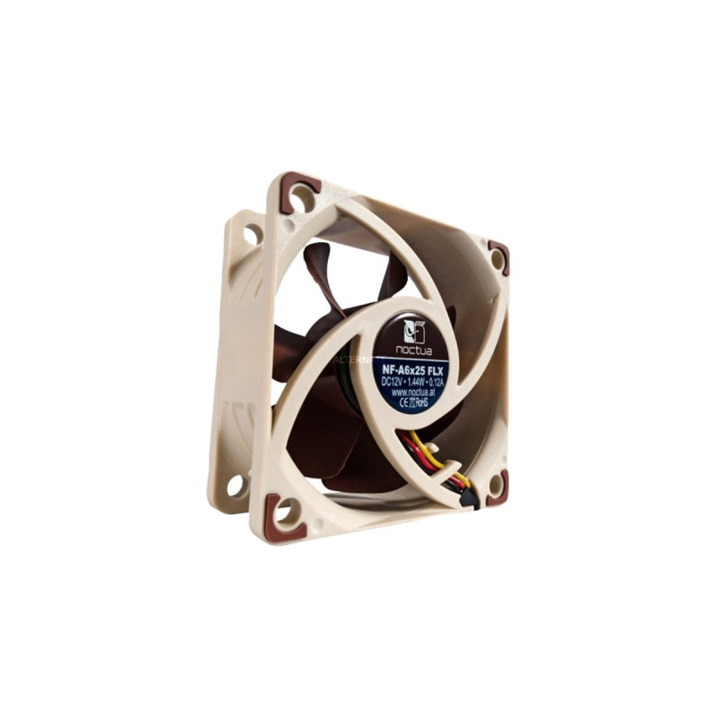 Noctua NF-A6x25 FLX, Gehäuselüfter(braun/weiß)