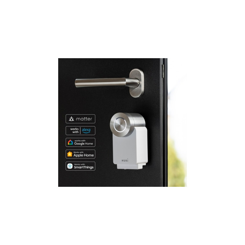 Nuki Smart Lock Pro, elektronisches Türschloss(weiß, 4. Genertation)