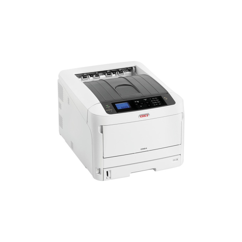 OKI C824dn, LED-Drucker(grau/schwarz, USB, LAN)