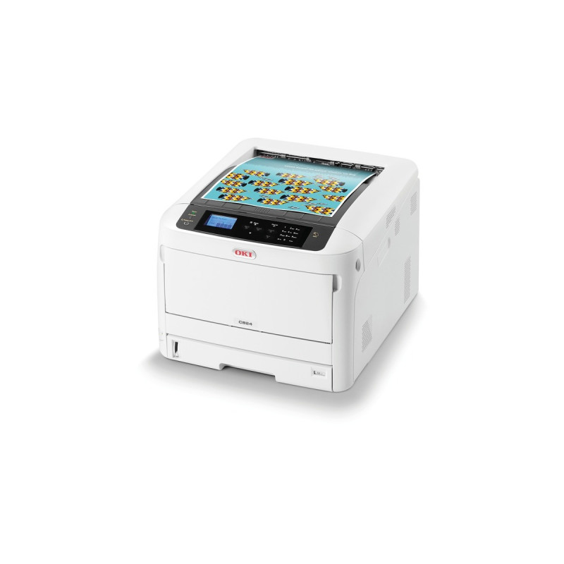OKI C824dn, LED-Drucker(grau/schwarz, USB, LAN)