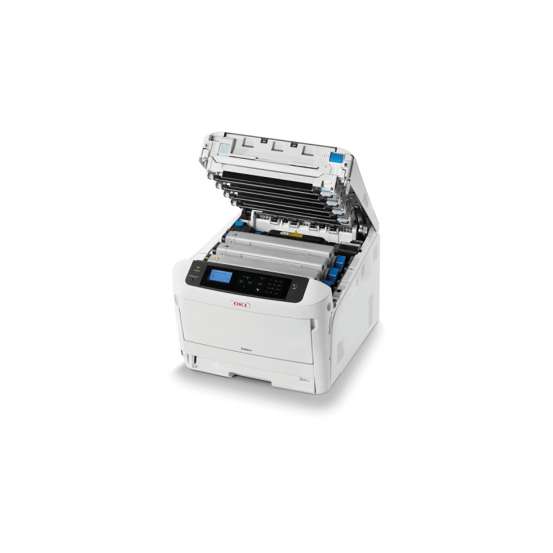 OKI C824n, LED-Drucker(grau/schwarz, USB, LAN)
