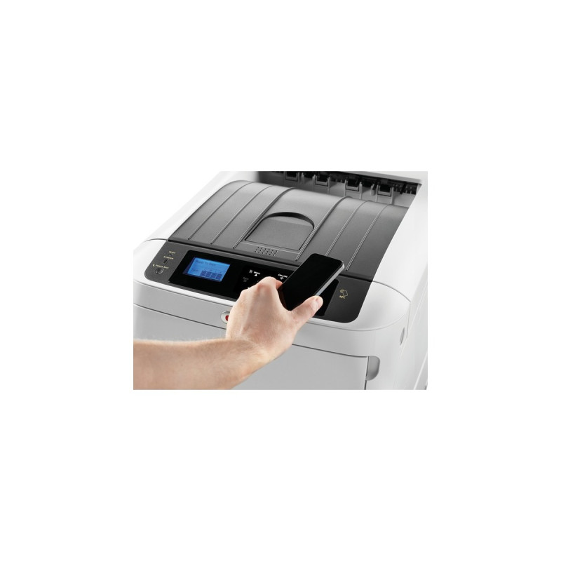OKI C844dnw, LED-Drucker(grau/schwarz, USB, LAN, WLAN)