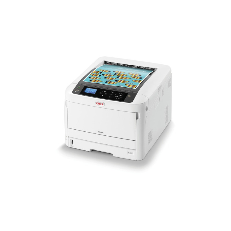 OKI C844dnw, LED-Drucker(grau/schwarz, USB, LAN, WLAN)
