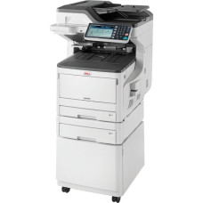 OKI MC853dnct, Multifunktionsdrucker(grau/schwarz, USB/LAN, WLAN, Kopie, Scan, Fax)
