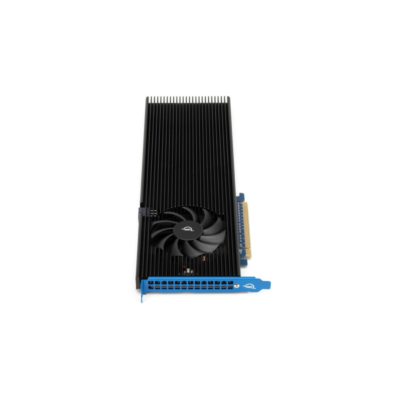 OWC Accelsior 8M2 4 TB, SSD(schwarz/blau, PCIe 4.0 x16, NVMe 1.3, AIC)