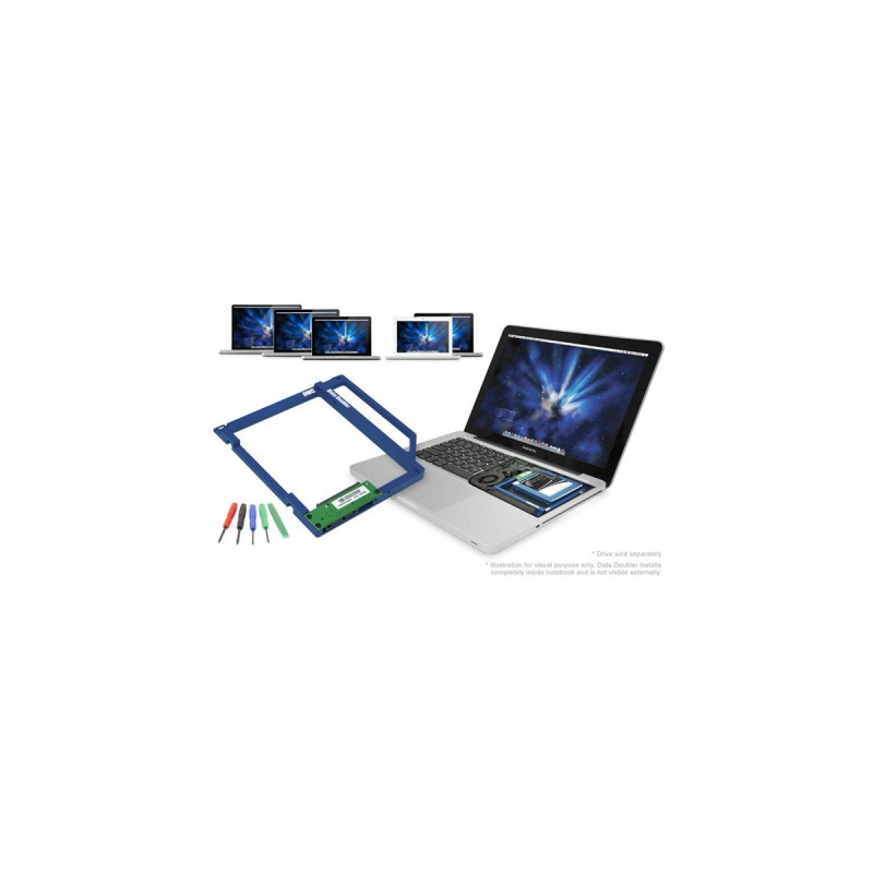 OWC Data Doubler für MacBook/Pro 08-12, Einbaurahmen(inkl. Werkzeugset)