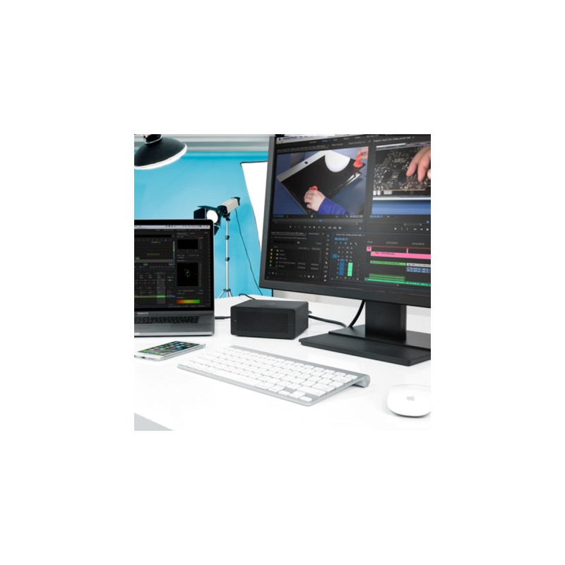 OWC Express 4M2, Laufwerksgehäuse(schwarz, 4-Slot M.2 NVMe SSD Enclosure)