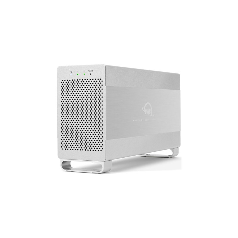 OWC Mercury Elite Pro Dual, Laufwerksgehäuse(silber, Performance RAID Enclosure, USB 3.2, eSATA)