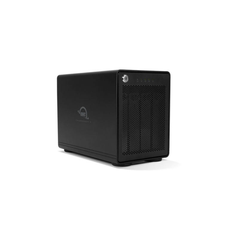 OWC ThunderBay 4 -RAID 5, Laufwerksgehäuse(schwarz, 4-Bay Storage Enclosure mit Dual Thunderbolt 3 Ports)
