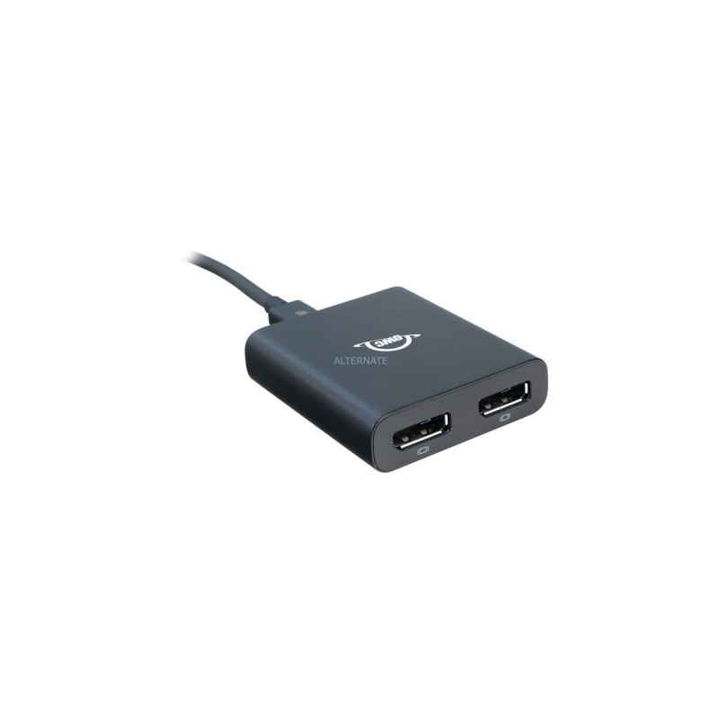 OWC Thunderbolt 3/2x DisplayPort Adapter(schwarz, Outlet)