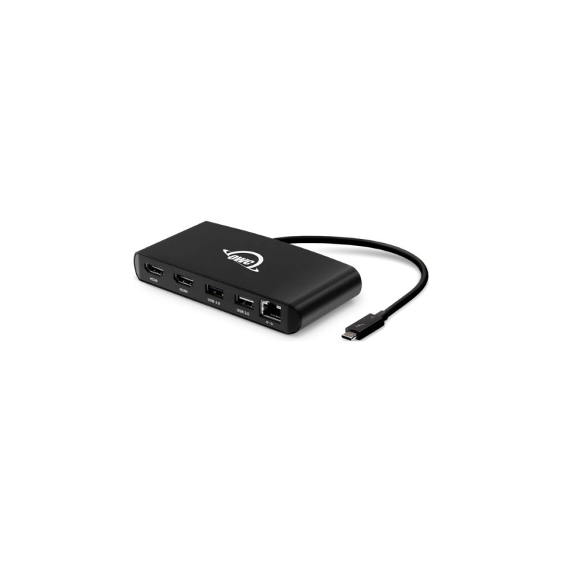 OWC Thunderbolt 3 mini Dock, Dockingstation(schwarz, HDMI, USB, RJ-45)