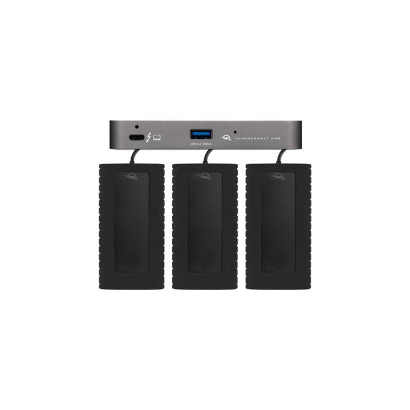 OWC Thunderbolt Hub, Dockingstation(grau/schwarz, Thunderbolt 4, USB-A)