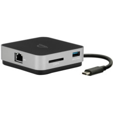 OWC USB-C Travel Dock E, Dockingstation(grau/schwarz, HDMI, USB-A, Gigabit LAN)