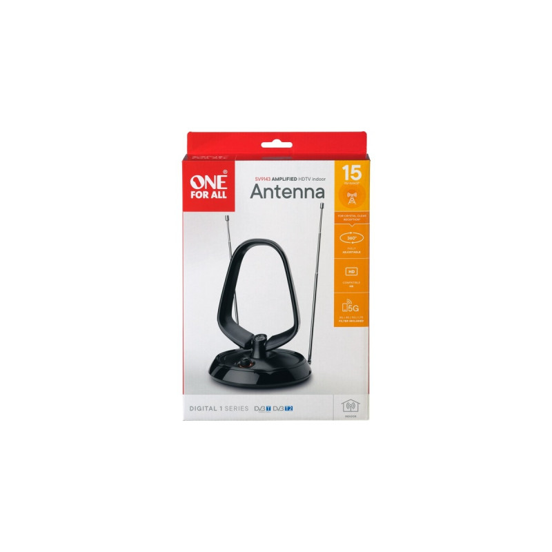 One for all DVB-T2 Zimmerantenne SV 9143(schwarz)
