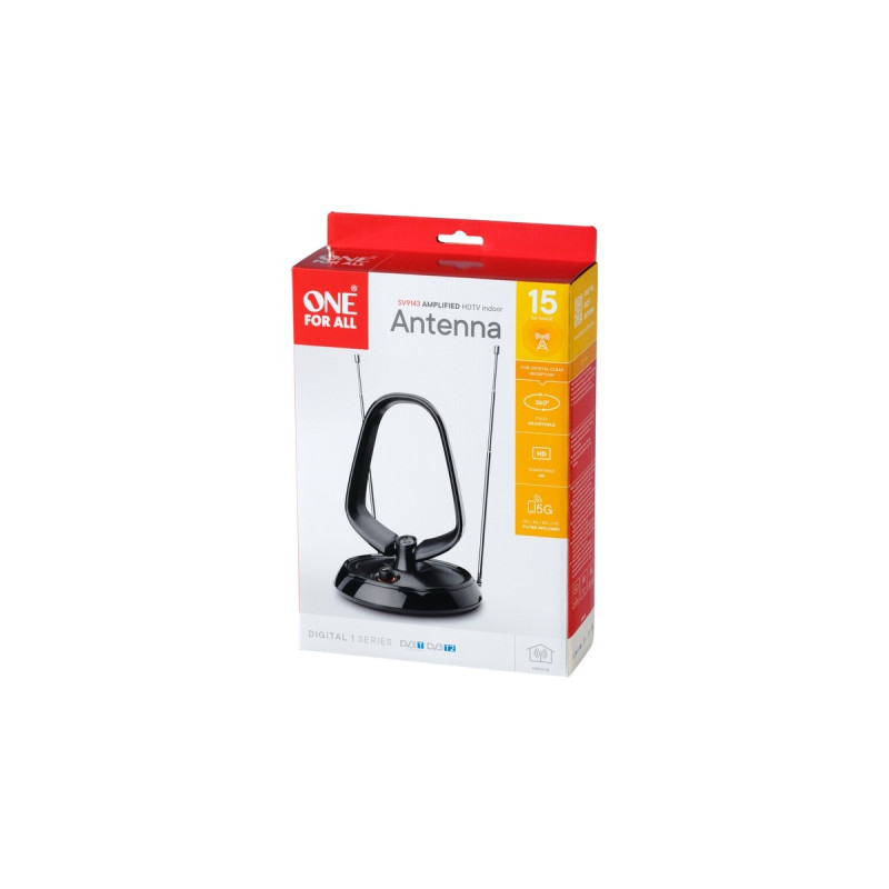 One for all DVB-T2 Zimmerantenne SV 9143(schwarz)