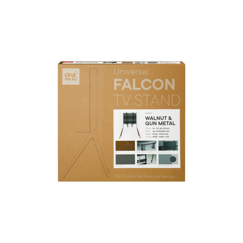 One for all Falcon Universal TV Stand, Halterung(dunkelgrau)