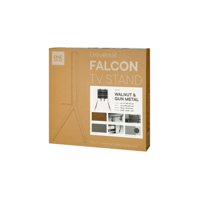 One for all Falcon Universal TV Stand, Halterung(dunkelgrau)