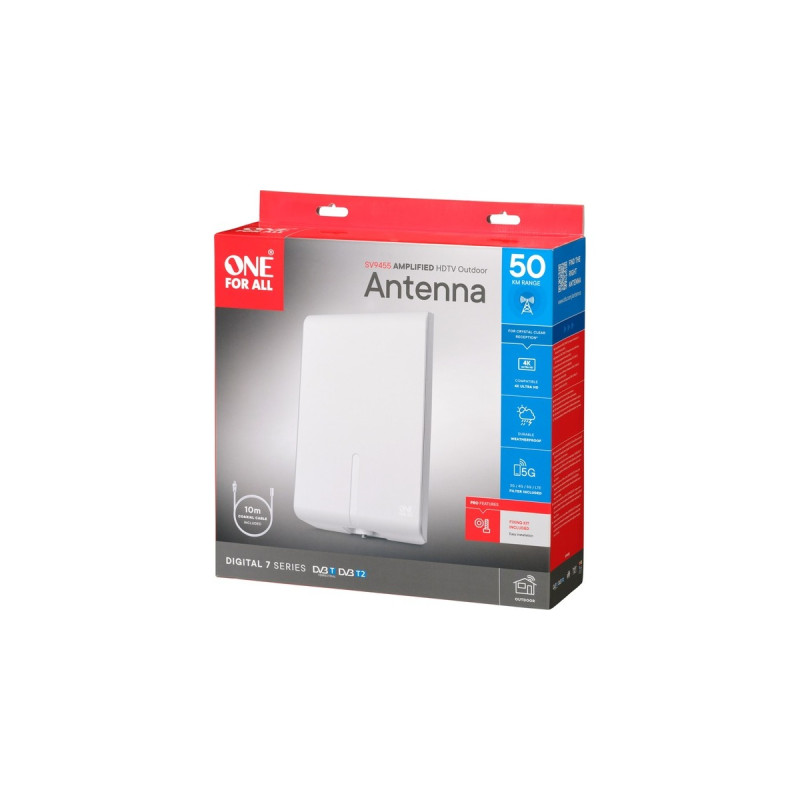 One for all SV9455-5G, Antenne(weiß, 3G/4G/5G Filter)