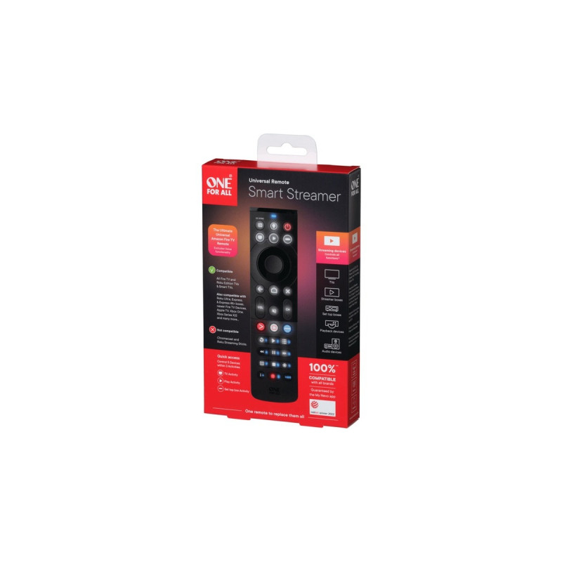 One for all Smart Streamer Remote URC 7945, Fernbedienung(schwarz)