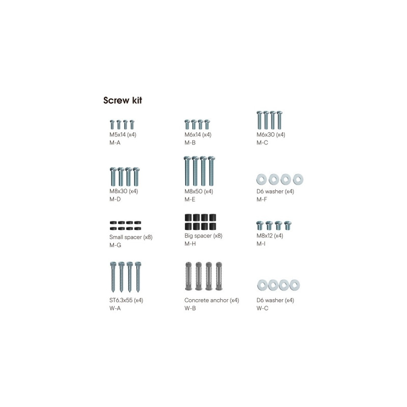 One for all TV-Wandhalterung Drehbar(schwarz/weiß)