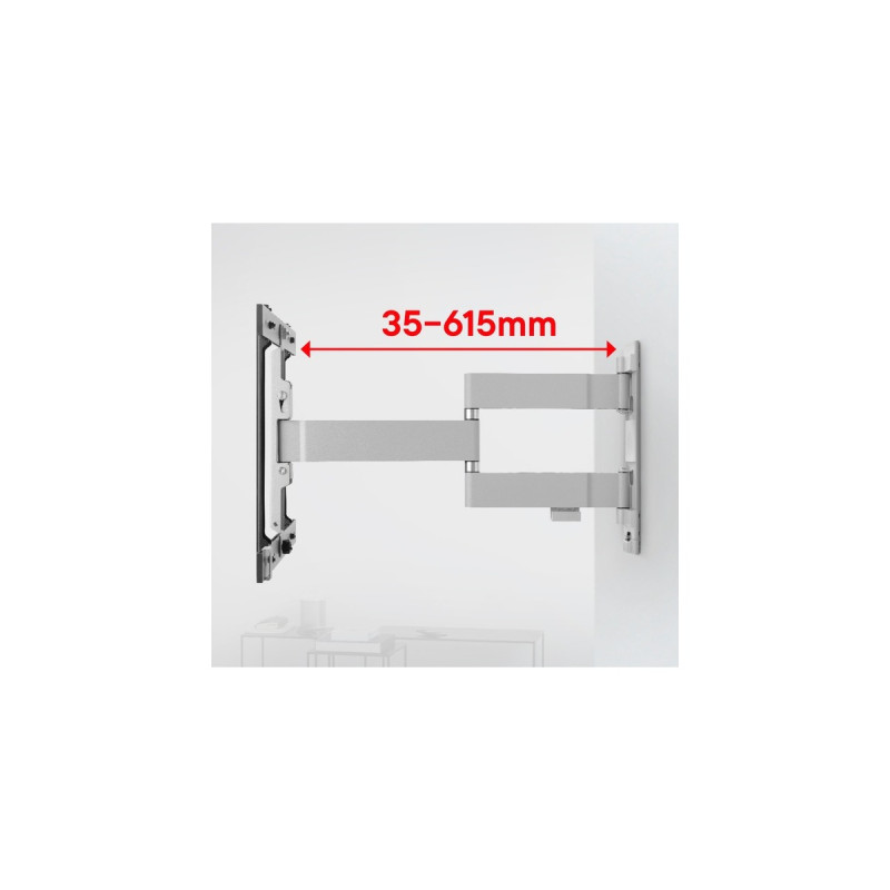 One for all TV-Wandhalterung Drehbar(schwarz/weiß)