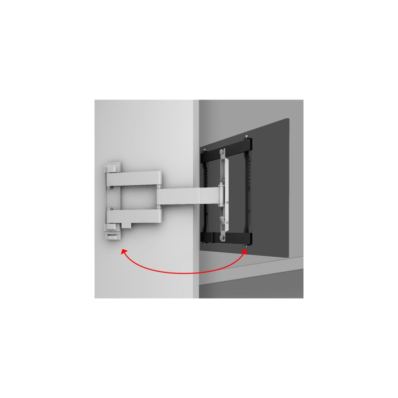 One for all TV-Wandhalterung Drehbar(schwarz/weiß)