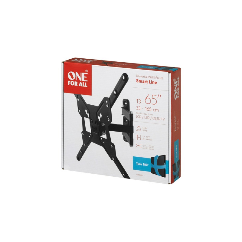 One for all TV-Wandhalterung Drehbar WM2451(schwarz)