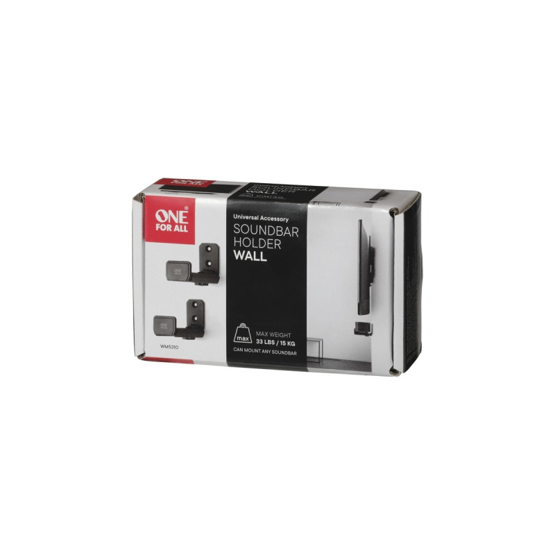 One for all Universelle Soundbar-Halterung, Wandhalterung(schwarz)