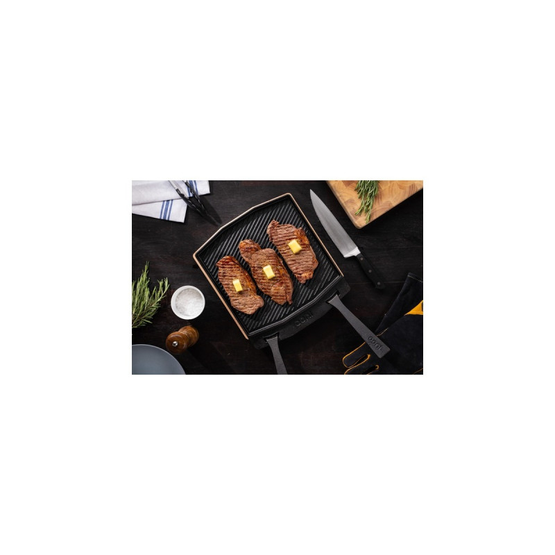 Ooni Doppelseitige Grizzler-Platte, Grillplatte(anthrazit)