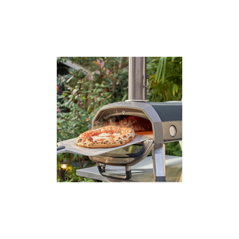 Ooni Karu 12G, Pizzaofen(schwarz/edelstahl, Multi-Brennstoff, für Pizzen bis ca. Ø 31cm)