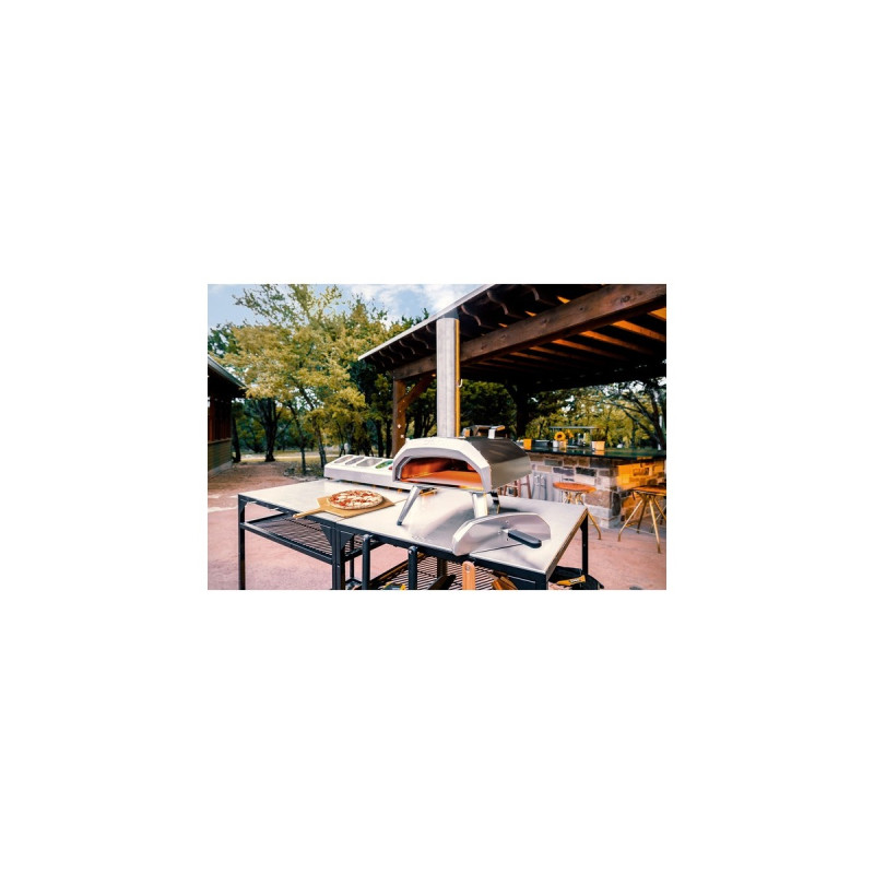 Ooni Karu 12, Pizzaofen(edelstahl, Multi-Brennstoff, für Pizzen bis ca. Ø 31cm)