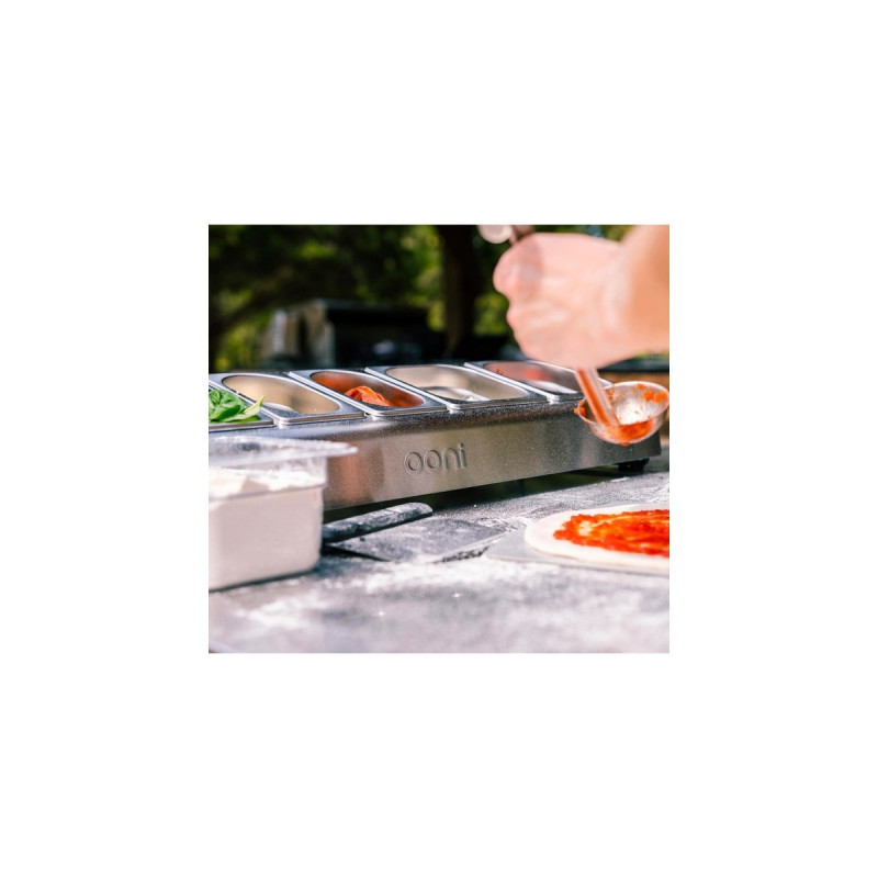 Ooni Pizzabelag Container klein 0,8 Liter, Schüssel(edelstahl, für Pizzabelag-Station)
