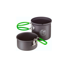 Optimus Terra Solo Kochset 0,6 L, Topf-Set(grau/grün, 2-teilig)