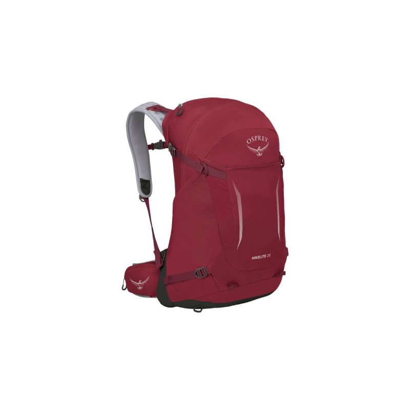 Osprey Hikelite 28, Rucksack(weinrot, 28 Liter, Größe M/L)