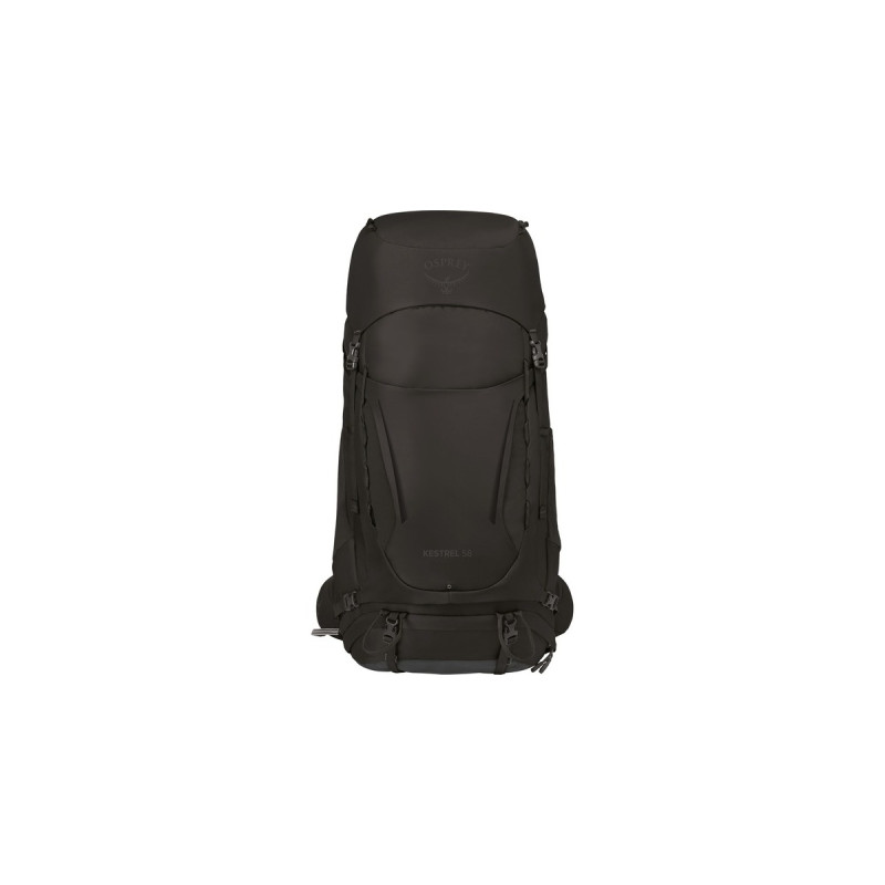 Osprey Kestrel 58 , Rucksack(schwarz, 58 Liter / Größe L/XL)