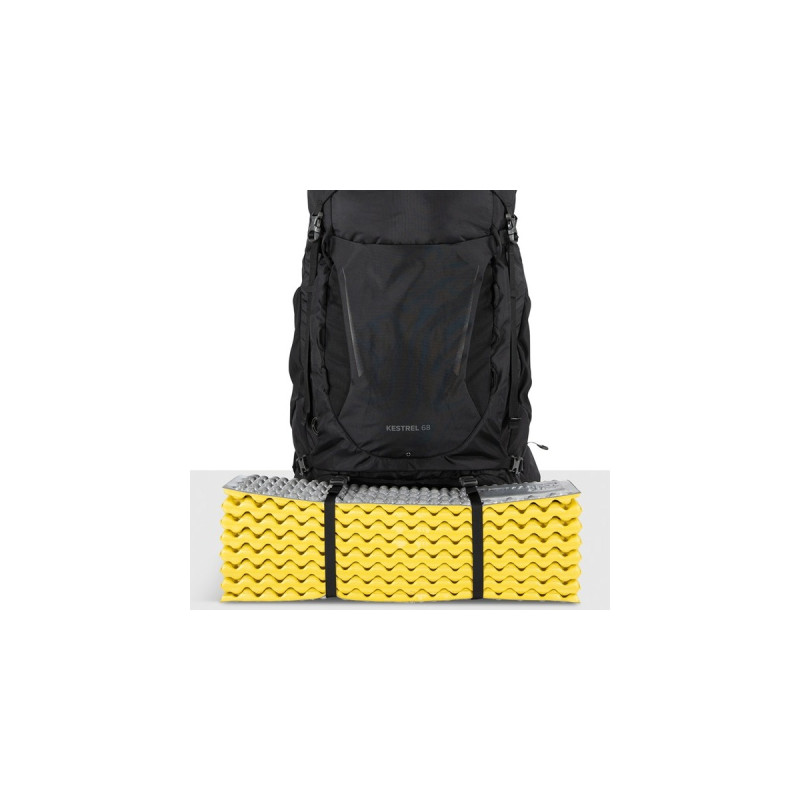 Osprey Kestrel 68 , Rucksack(schwarz, 66 Liter / GrößeS/M )