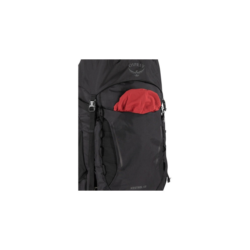 Osprey Kestrel 68 , Rucksack(schwarz, 68 Liter / GrößeL/XL)
