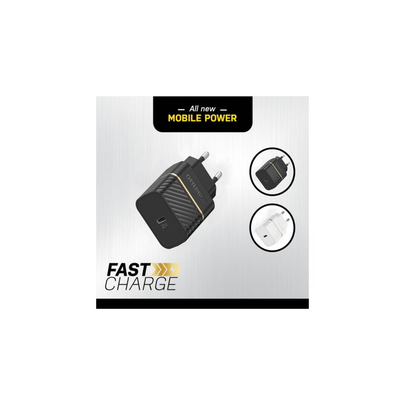 Otterbox EU Wand-Schnelladegerät Premium-Fast Charge, 20W(schwarz, USB Power Delivery 3.0, USB-C)