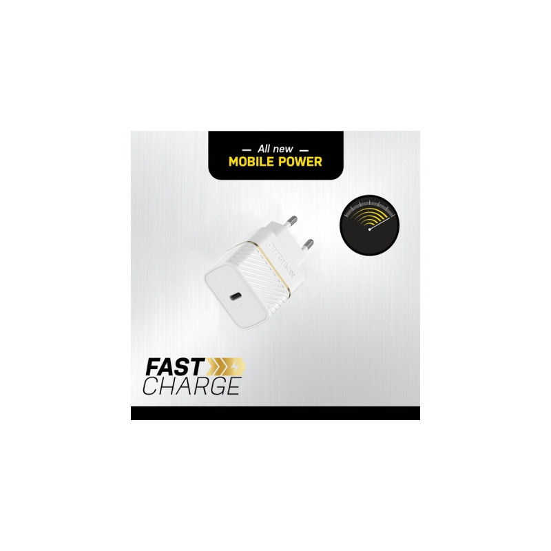 Otterbox EU Wand-Schnelladegerät Premium-Fast Charge, 20W(weiß, USB Power Delivery 3.0, USB-C)