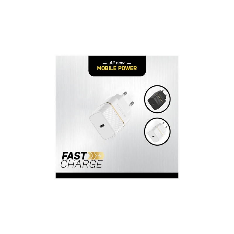 Otterbox EU Wand-Schnelladegerät Premium-Fast Charge, 20W(weiß, USB Power Delivery 3.0, USB-C)