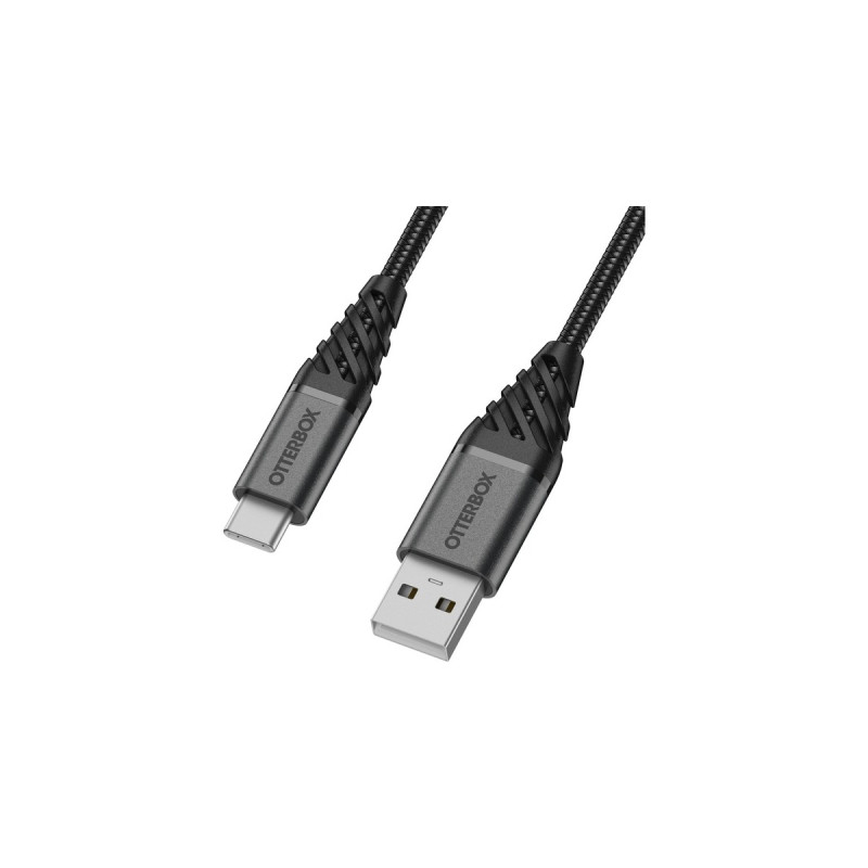 USB-C Stecker(schwarz, 1 Meter, PD, gesleevt)