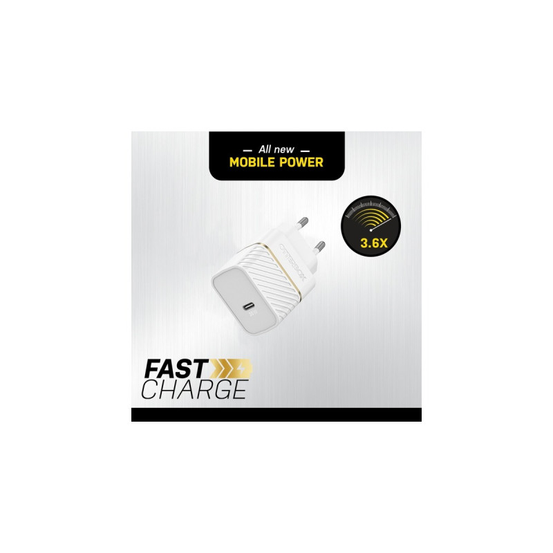 Otterbox USB-C Wand-Schnellladegerät 30W Cloud Dust White(weiß, USB Power Delivery)